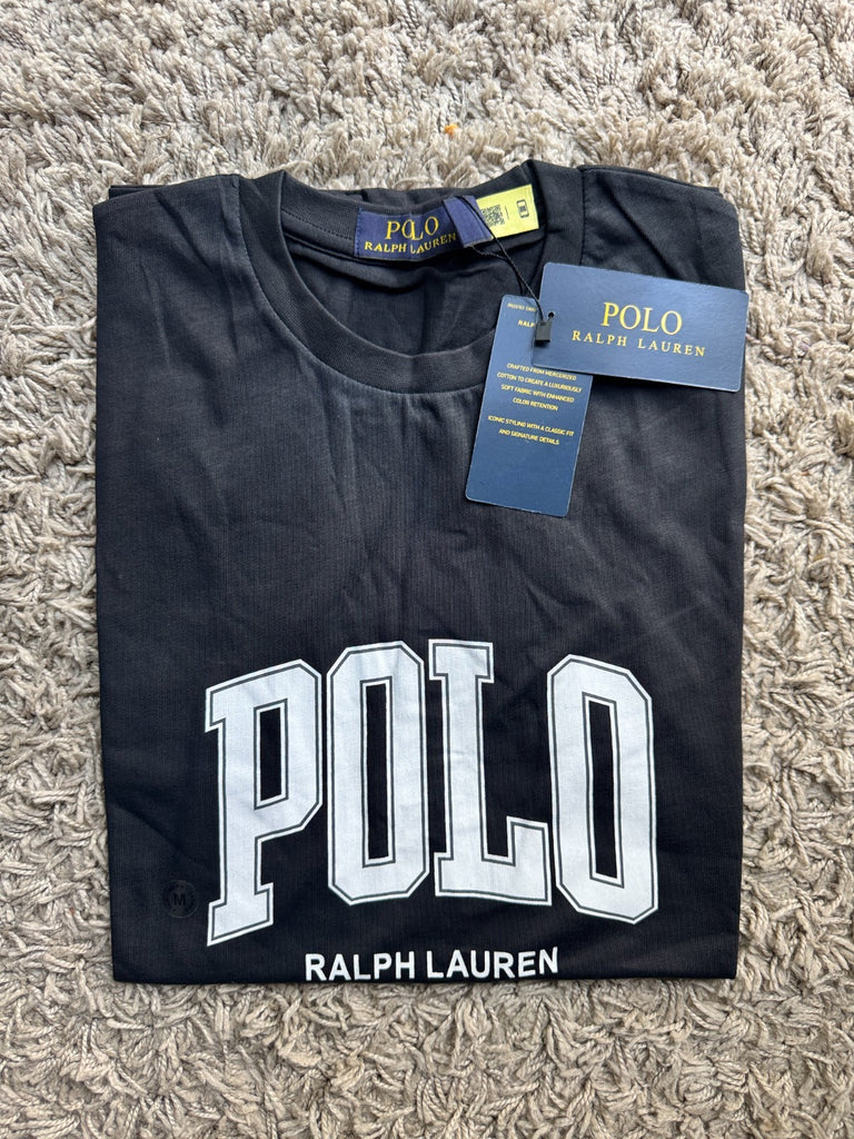 Black Polo Ralph Lauren Men’s Logo Crewneck Tee - Quid Mart