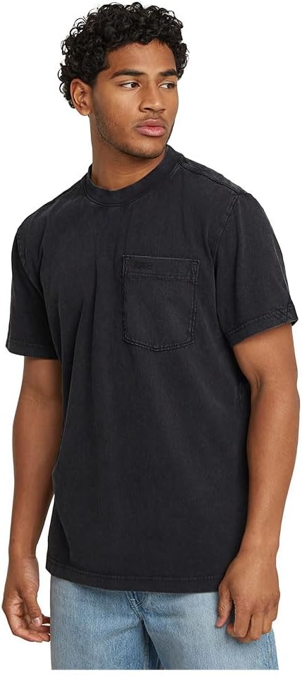 Men’s Washed Pocket T-Shirt – Short Sleeve Crew Neck Cotton Tee, Vintage Soft Wash Casual Regular Fit Top US UK