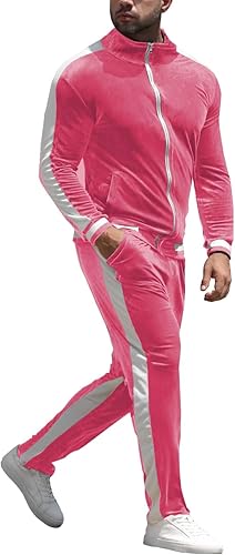 Men’s Tracksuit Set – Zip Up Hoodie & Joggers – Soft Stretch Fabric, Branded Design, Elastic Waist, Pockets