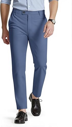 Men's Classic Slim Fit Casual Pants Stretch Chino Trouser for Men Stylish Comfortable