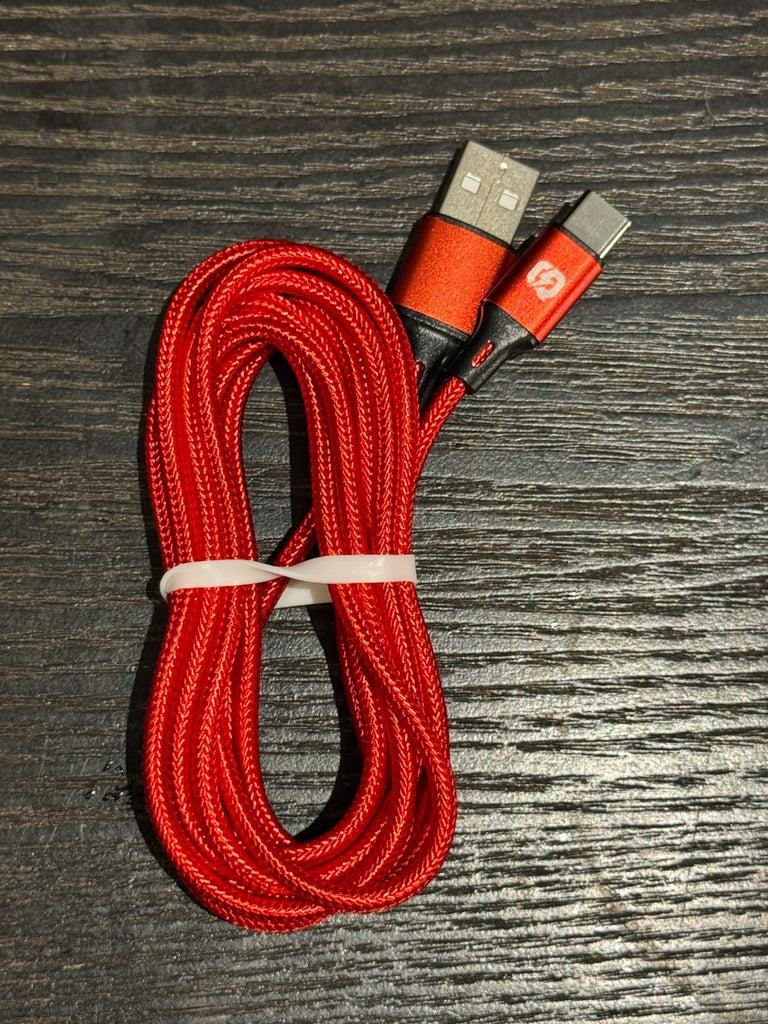 Criqit 2-Pack 2M USB-A to USB-C Fast Charging Nylon Braided Cable iPhone Samsung