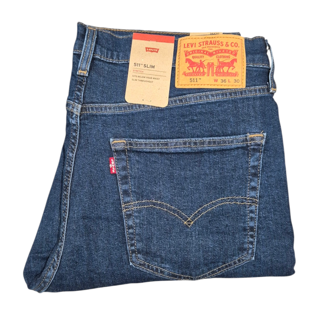 Levis Original 511 (BLUE Shades) Slim Fit Men's Stretchable Jeans (Copy) - Quid Mart