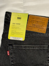 Levi's 502 Slim Fit Mens Stretchable Jeans (DULL BLACK) - Quid Mart