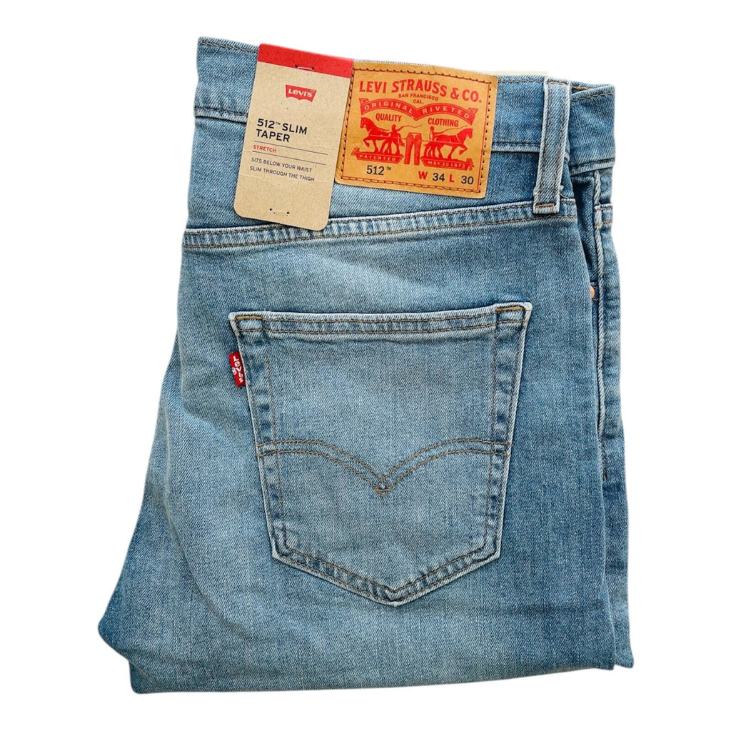 Levi's 512 Slim Taper (Sky Blue) Light Wash Men's Jeans
