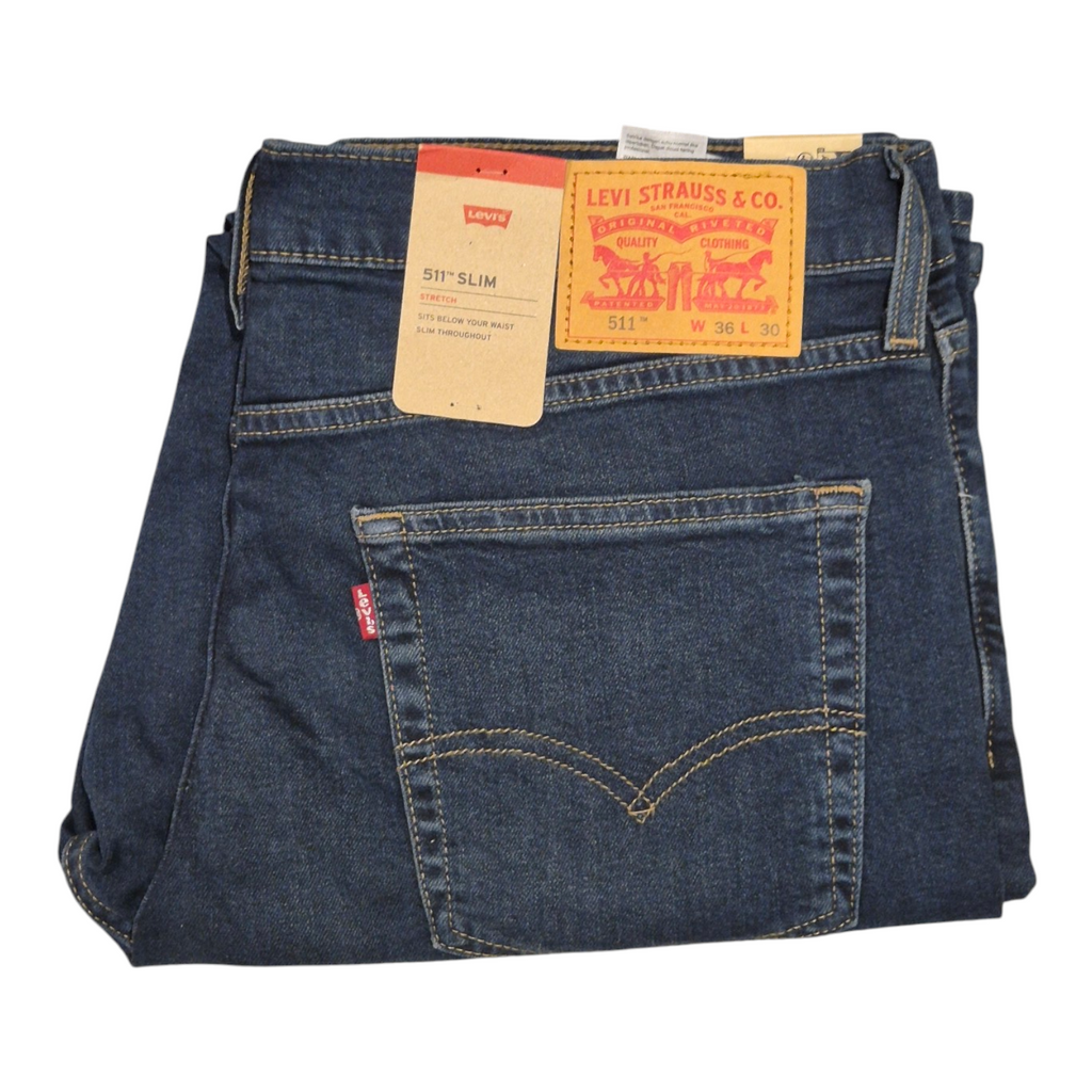Levis Original 511 (BLUE Shades) Slim Fit Men's Stretchable Jeans (Copy) - Quid Mart
