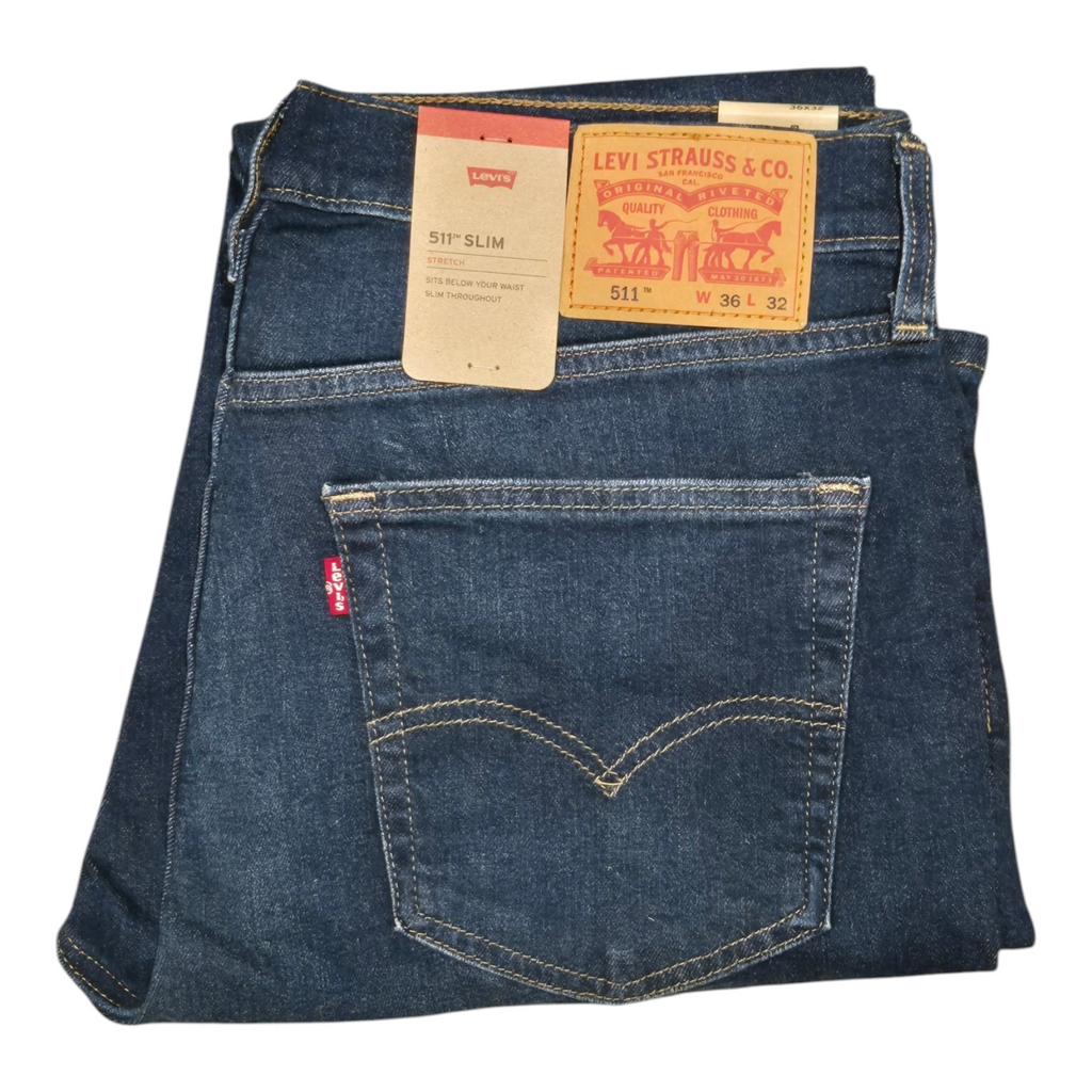 Levis Original 511 (BLUE Shades) Slim Fit Men's Stretchable Jeans (Copy) - Quid Mart