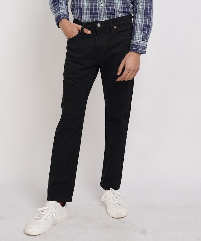 Levi's 502 Slim Fit Mens Stretchable Jeans (BLUE / BLACK) - Quid Mart