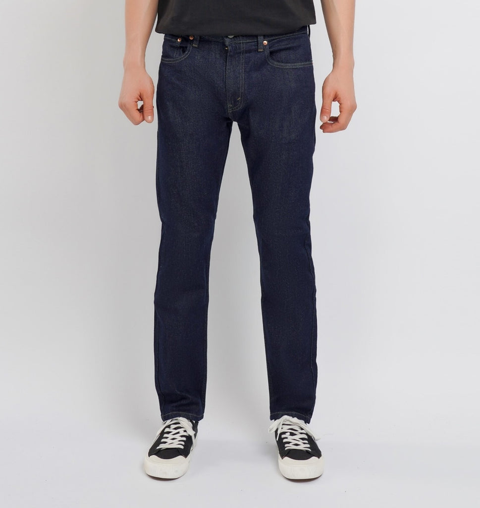 Levi's 502 Slim Fit Mens Stretchable Jeans (BLUE / BLACK) - Quid Mart
