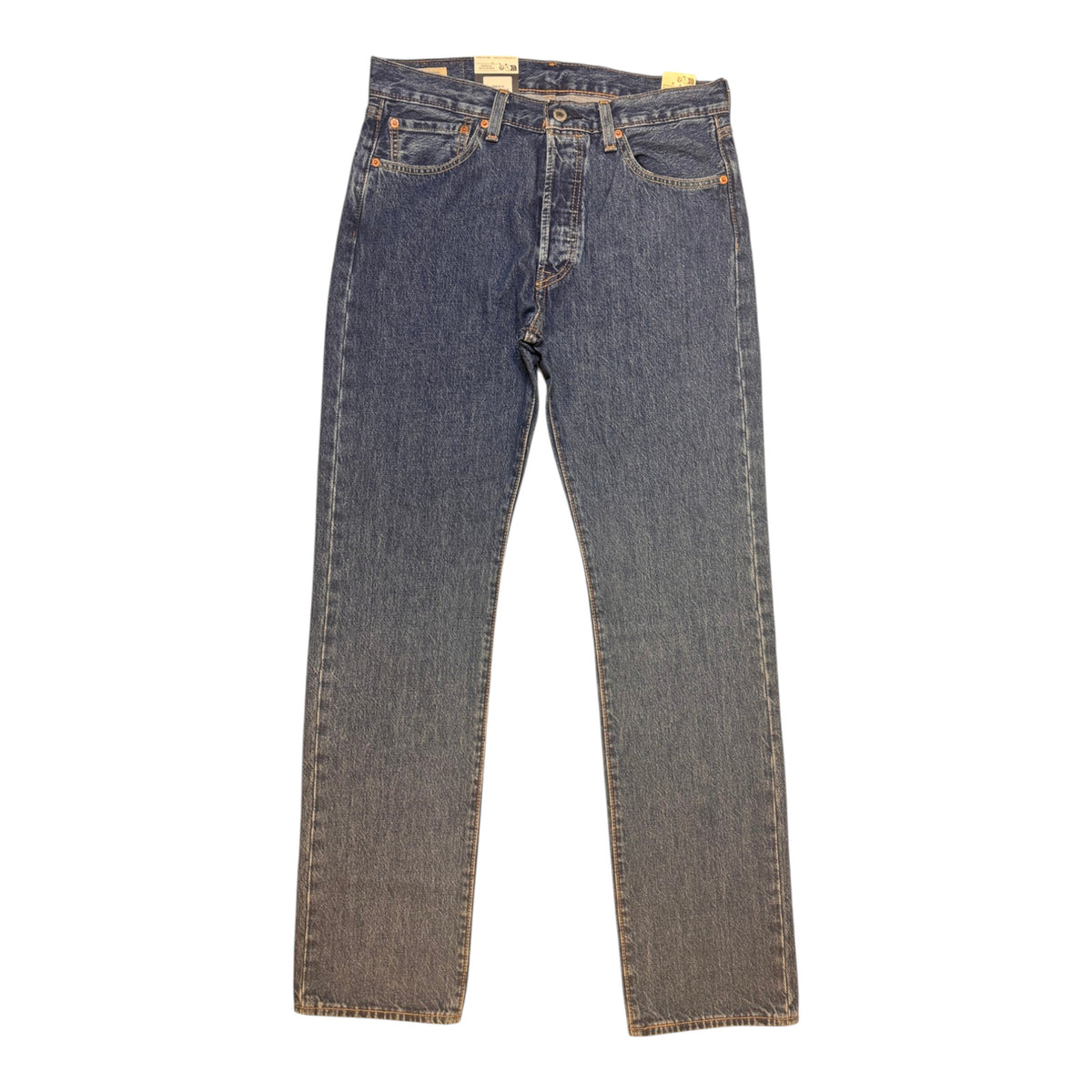 Levi’s 501 Blue Stonewash Men’s Jeans Medium Wash Straight Leg - Quid Mart