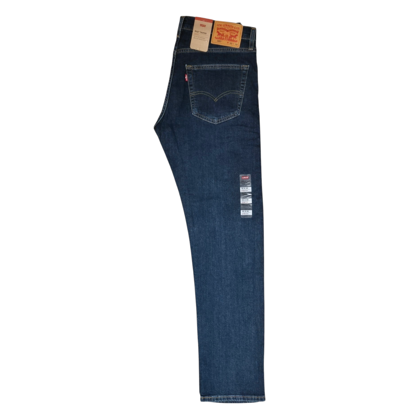 Levi's 502 Slim Fit Mens Stretchable Jeans (BLUE / BLACK) - Quid Mart