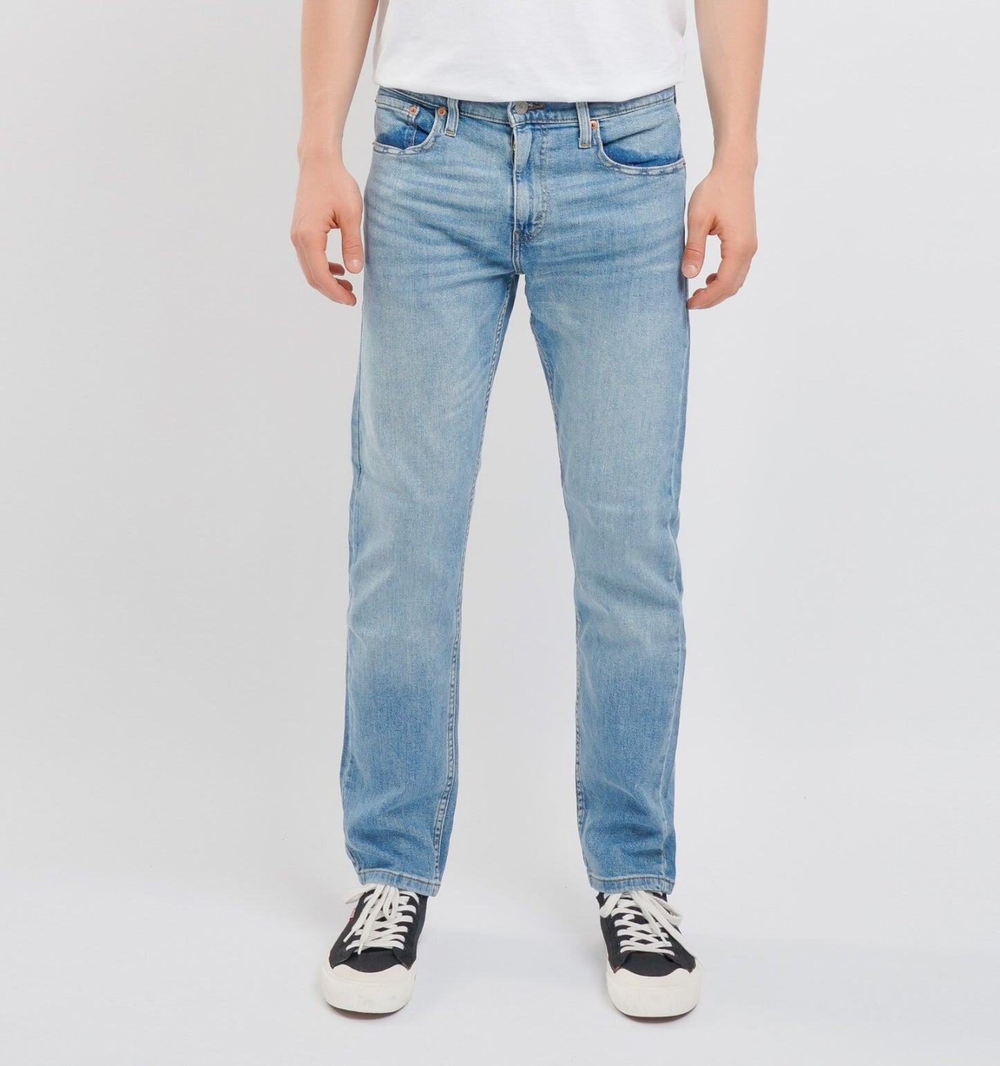 Levi's 502 Slim Fit Mens Stretchable Jeans (BLUE / BLACK) - Quid Mart