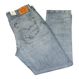 Levi's 514 Light Wash Blue Straight Fit Mens Strectchable Jeans - Quid Mart