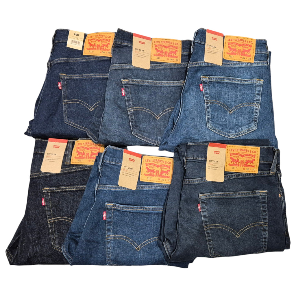 Levis Original 511 (BLUE Shades) Slim Fit Men's Stretchable Jeans (Copy) - Quid Mart