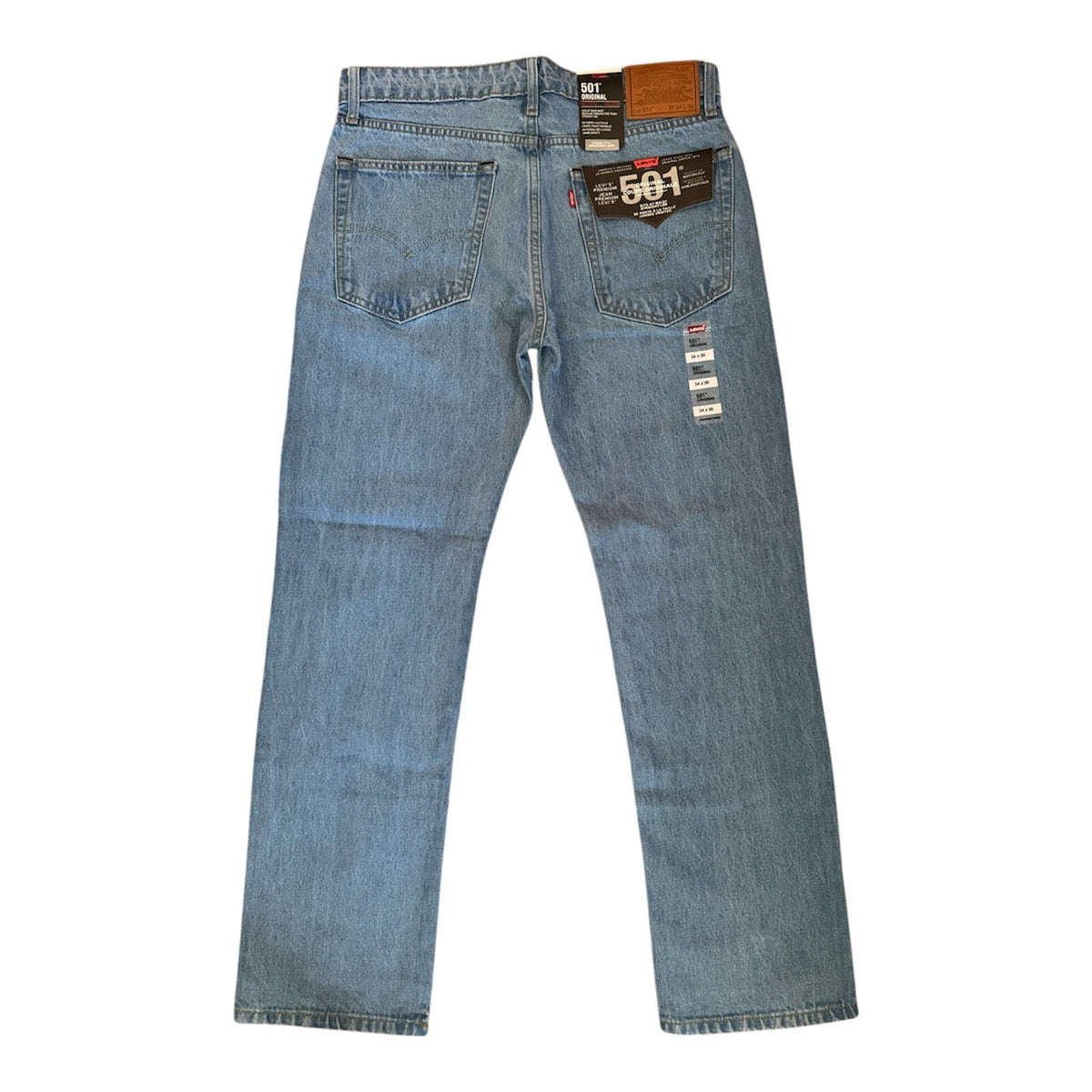 Levi's 501 (Light Blue) Original Men's Regular Fit Jeans - Quid Mart