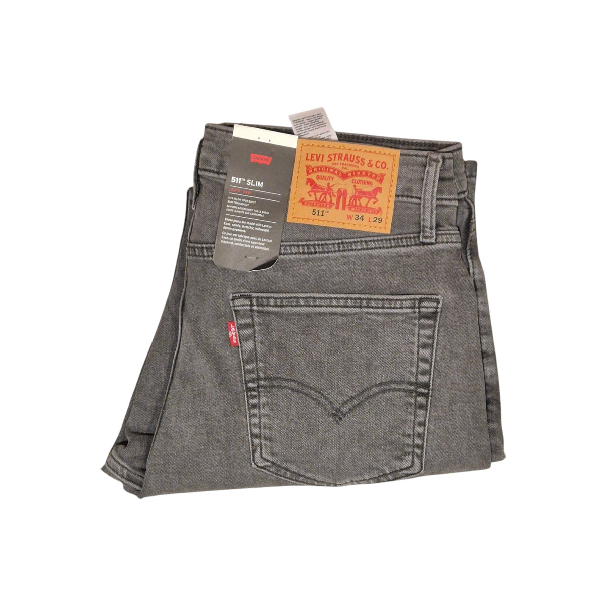 Levi's Original 511 (GREY) Slim Fit Men's Stretchable Jeans - Quid Mart