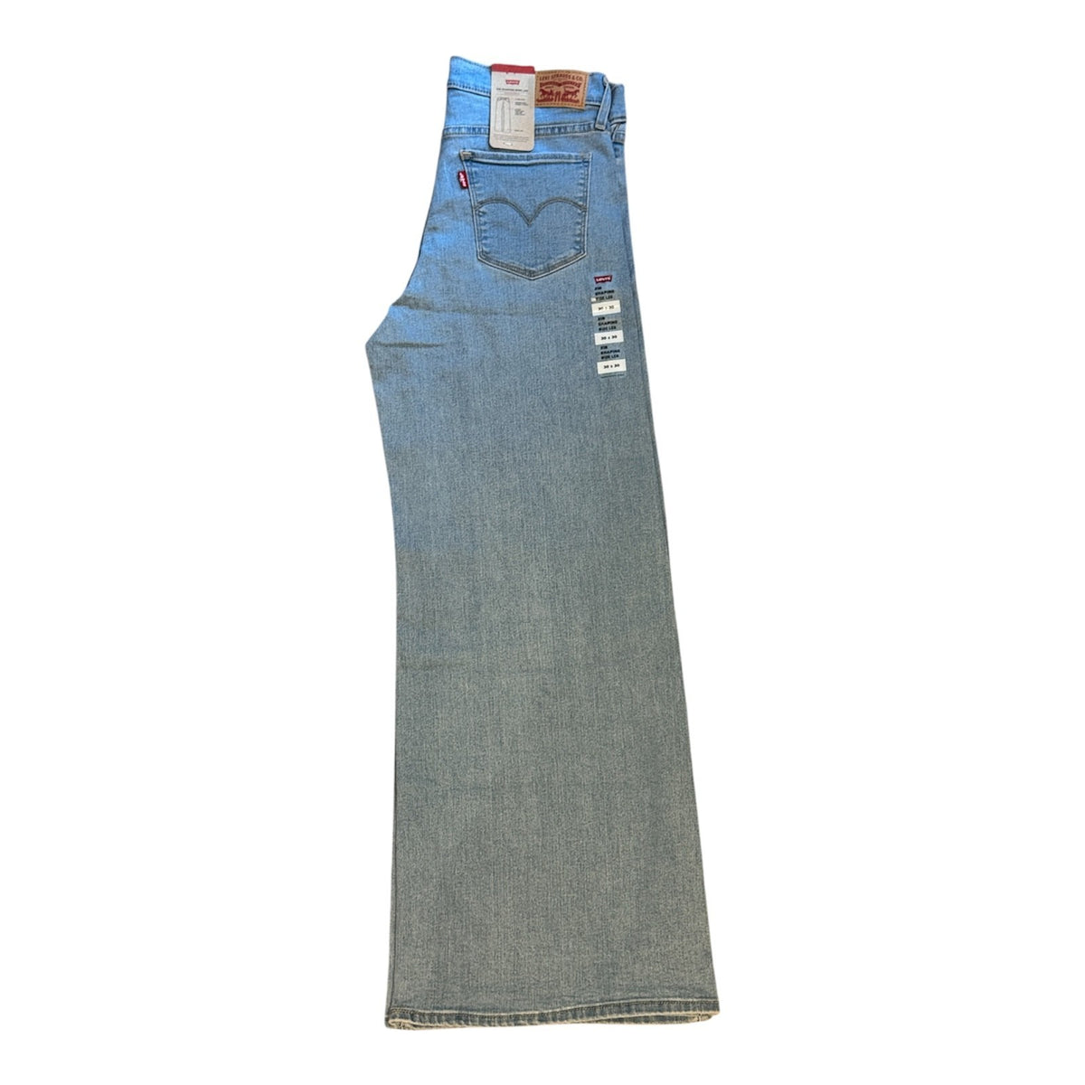 Levi's 318 Women Shaping Wide Leg Jeans Mid and Light Blue Colour - Quid Mart