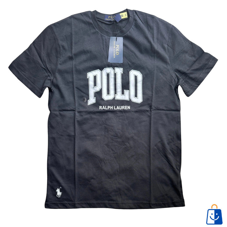 Black Polo Ralph Lauren Men’s Logo Crewneck Tee - Quid Mart