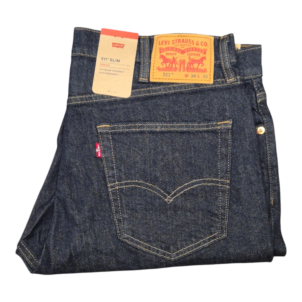 Levis Original 511 (BLUE Shades) Slim Fit Men's Stretchable Jeans (Copy) - Quid Mart