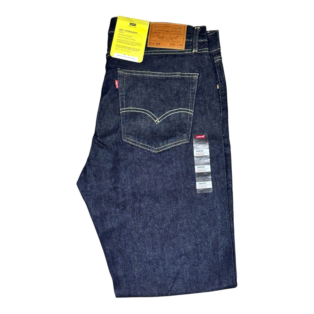 Levi's 514 Light Wash Blue Straight Fit Mens Strectchable Jeans - Quid Mart