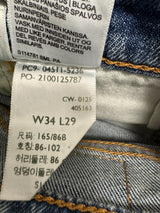 Levi’s 511 Slim Fit Men’s Jeans Medium Wash Stretch Raw Hem Denim - Quid Mart