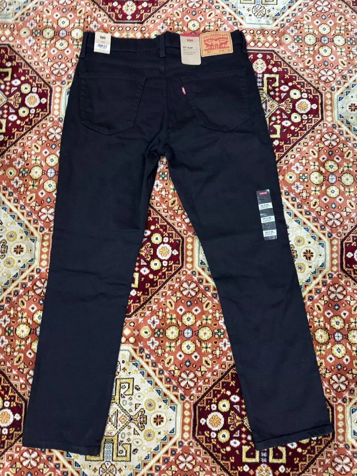 Levi's 511 (BLACK) Slim Fit Mens Stretchable Jeans - Quid Mart