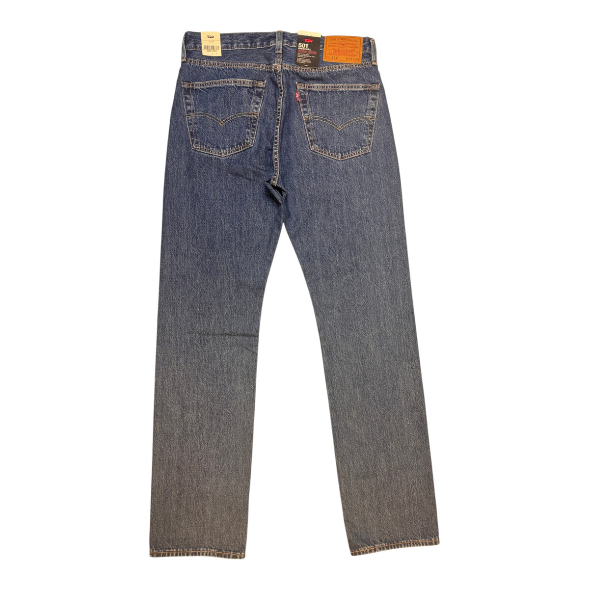 Levi’s 501 Blue Stonewash Men’s Jeans Medium Wash Straight Leg - Quid Mart