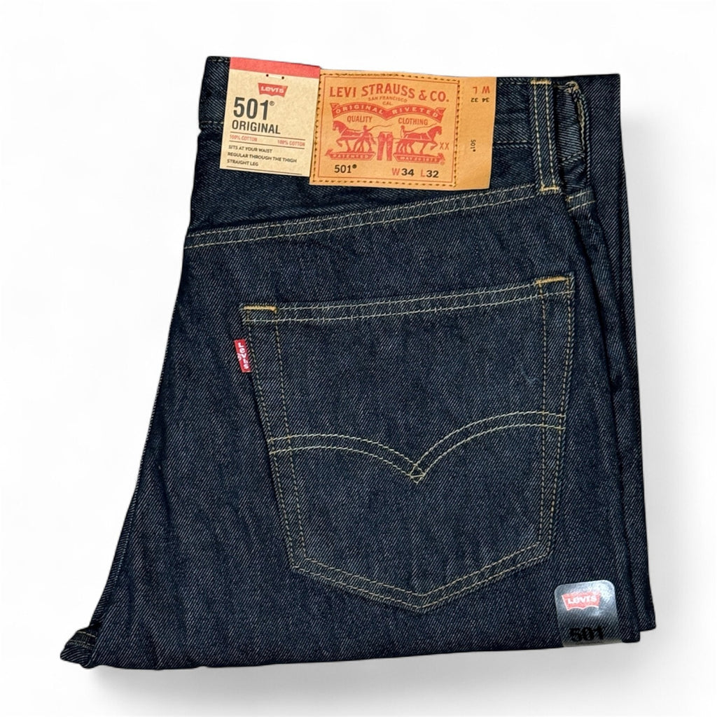 Levi's 501 (Rinse Wash Blue) Men's Regular Fit Jeans - Quid Mart