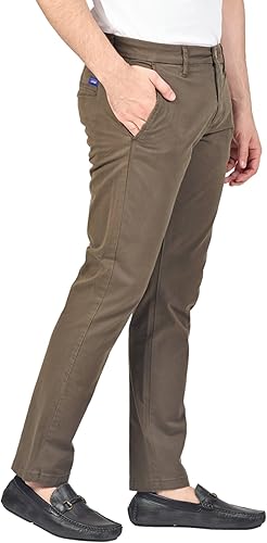 Slim Fit Chinos Trousers Men - Stylish Mens Chinos for Work, Casual Trousers for Men UK, Comfortable Everyday Mens Trouser | Stretch Premium Twill Cotton Men's Chino