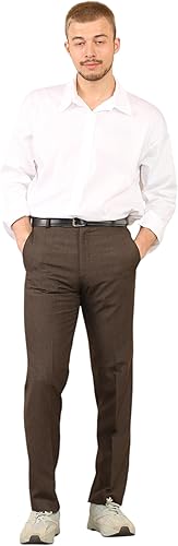 Mens Everyday Wear Trousers Formal Business Office Work Easy Care Dress Pants Plus Sizes Also Available