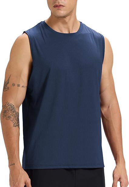 Sleeveless Shirt Workout Training Tank Top Gym Quick-Drying Running Athletic Muscle Shirt