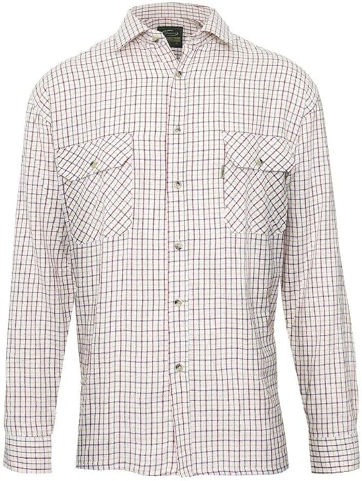Mens Long Sleeved 100% Cotton Country Check Shirt