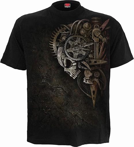 Men’s Diesel Punk Graphic T-Shirt – Vintage Distressed Streetwear Short Sleeve Cotton Tee | Edgy Punk Rock Casual Top for Urban Fashion & Everyday Wear