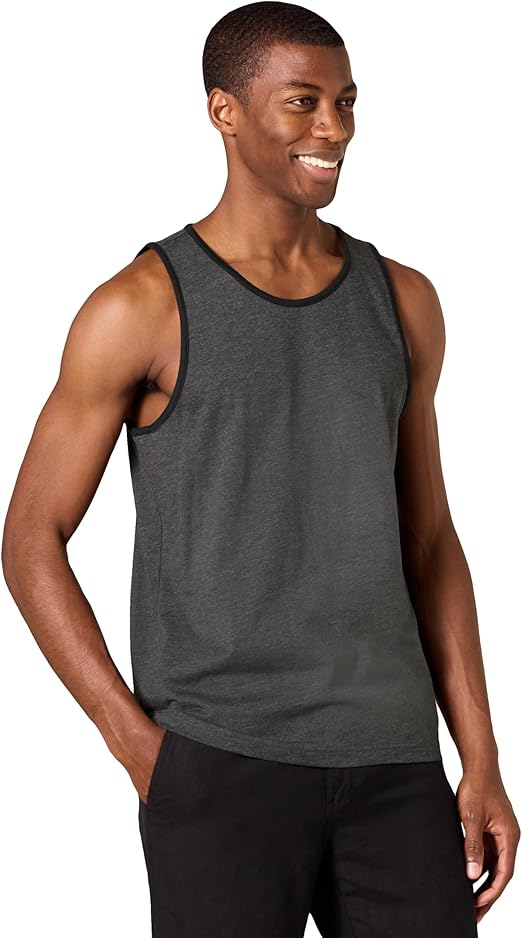 Essentials Men'sTank Tops Regular-Fit Vest