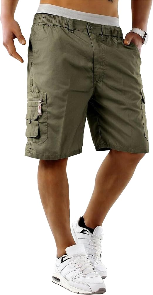 Men's Casual Cargo Shorts, Stone Beige,