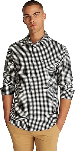 Men’s Poplin Check Long Sleeve Shirt