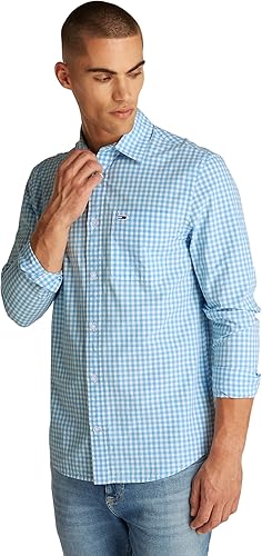 Men’s Poplin Check Long Sleeve Shirt