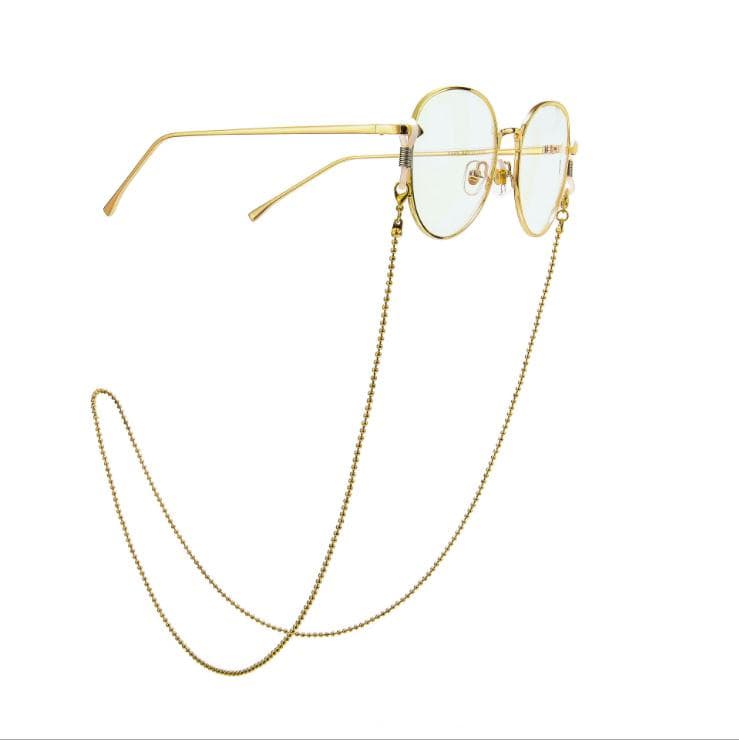 Stylish Sunglasses Chain: Bead Cylinder, Anti-Falling Eyeglass Necklace - Quid Mart