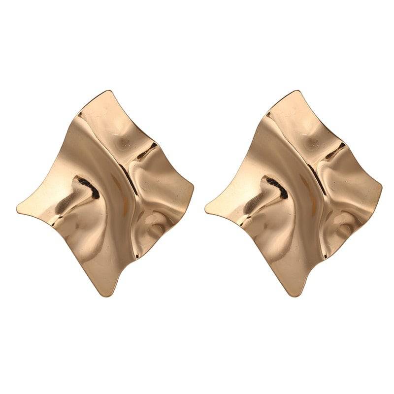 2023 Trendy Women's Large Geometric Metal Earrings - Quid Mart
