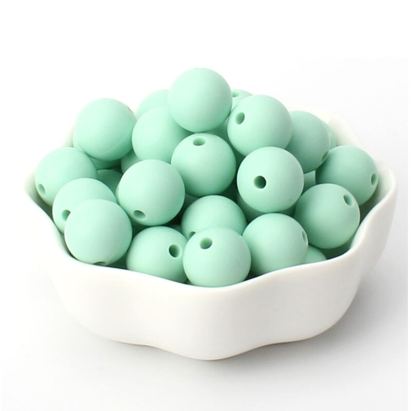 Colorful Food-Grade Silicone Teething Beads for Safety - Quid Mart