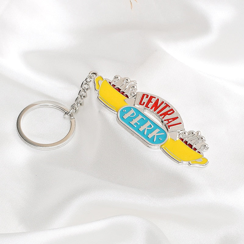 Friends TV Show Keychain Central Perk Coffee Time Photo Frame Pendant Key Chain For Best Friend Car Keyring Llavero Jewelry Gift - Quid Mart