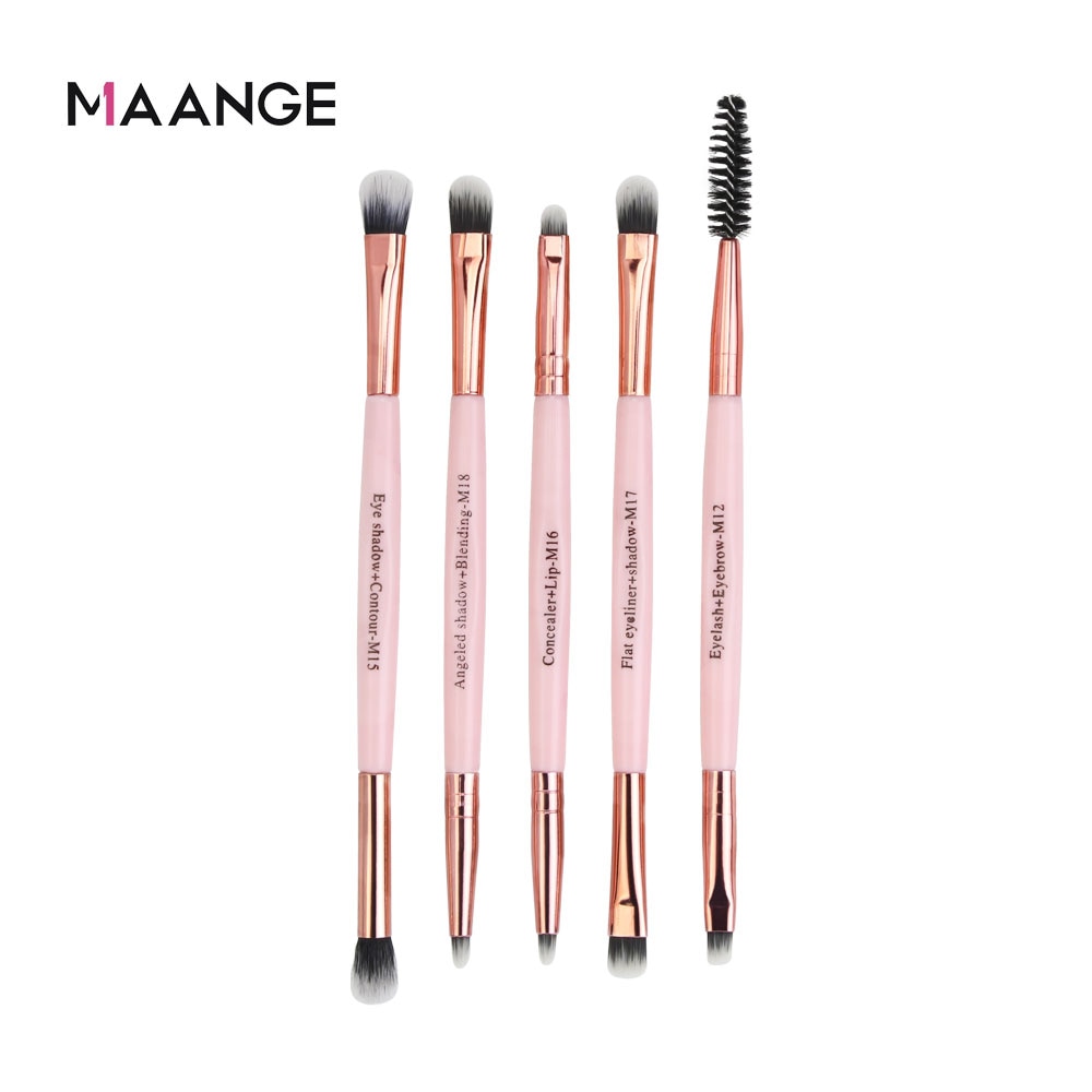 MAANGE Makeup Brushes Pro Pink Brush Set Powder EyeShadow Blending Eyeliner Eyelash Eyebrow Make up Beauty Cosmestic Brushes - Quid Mart