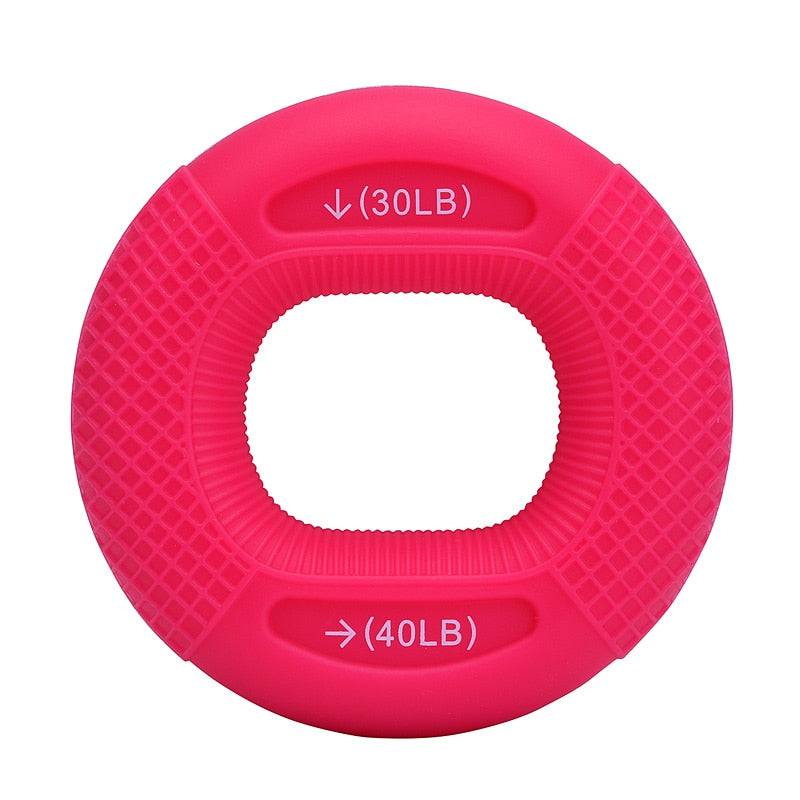 Silicone Adjustable Hand Grip 20-80LB Gripping Ring Finger Forearm Trainer Carpal Expander Muscle Workout Exercise Gym Fitness - Quid Mart