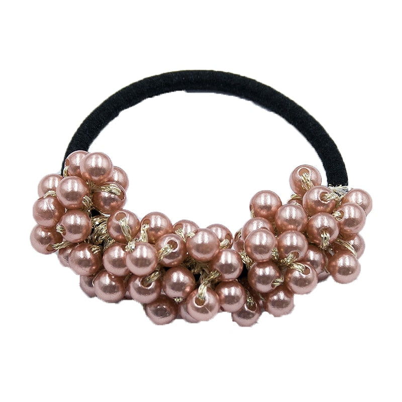 14 Colors Elegant Pearl Hair Ties - Girls' Hair Accessories - Quid Mart