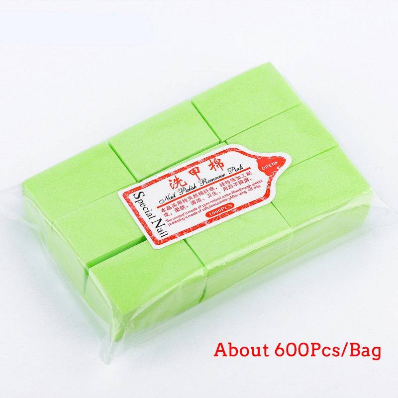 Nail Polish Remover Wipes Cleaning Lint Free Paper Pad Soak off Remover Manicure tool - Quid Mart