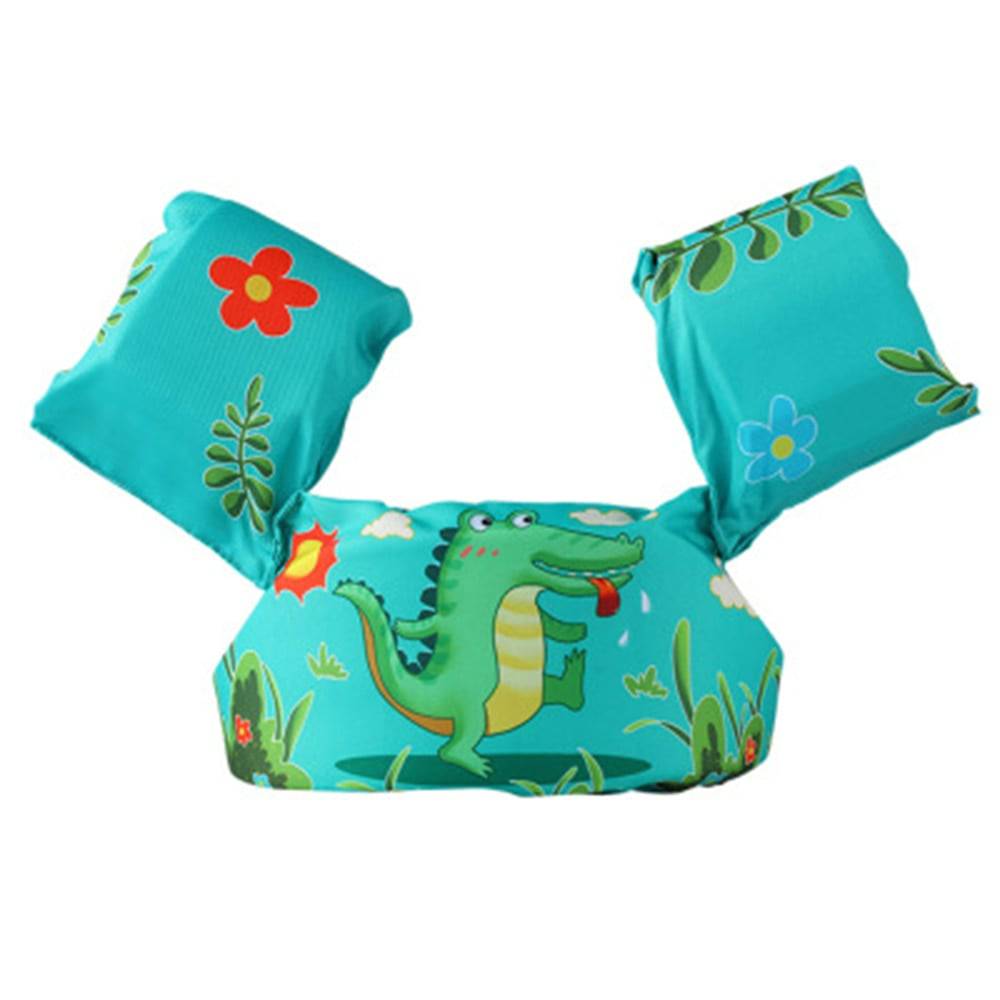 Baby Float Cartoon Arm Sleeve Life Jacket Swimsuit Foam Safety Swimming Training Floating Pool Float Swimming Ring puddle jumper - Quid Mart