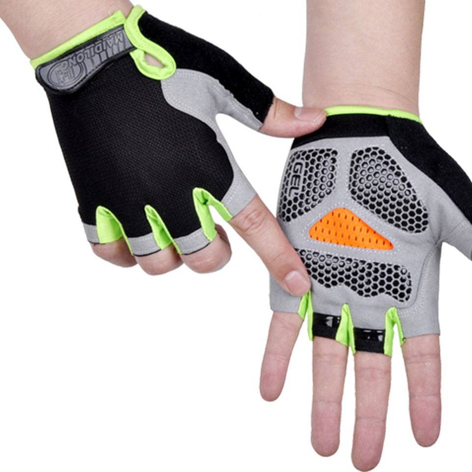 HOT Cycling Anti-slip Anti-sweat Men Women Half Finger Gloves Breathable Anti-shock Sports Gloves Bike Bicycle Glove - Quid Mart