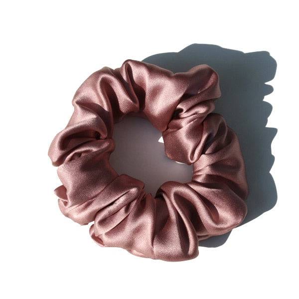 100% Pure Silk Large Scrunchies - Hair Ties for Women - Quid Mart