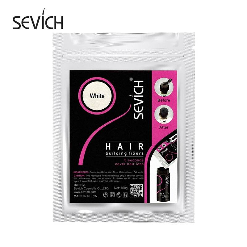 Sevich 100g Hair Fibers 10 Color Keratin Hair Building Fiber Powder Instant Hair Growth Fiber Refill 50g Hair Care Product - Quid Mart