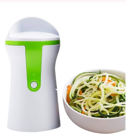 Portable Spiralizer Vegetable Slicer Handheld Spiralizer Peeler Stainless Steel Spiral Slicer for Potatoes Zucchini Spaghetti - Quid Mart