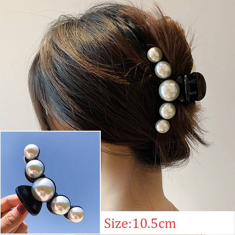 New Fashion Hair Claw Barrettes - Metal Geometric Design - Quid Mart